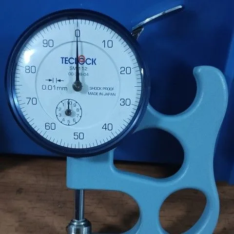 测厚规尼龙拉链成型机缝合机配件拉链专用量表测厚度表TECLOCK