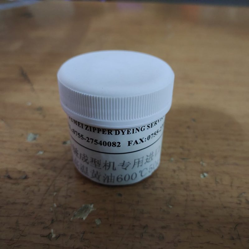 High temperature grease for zipper machine bearings